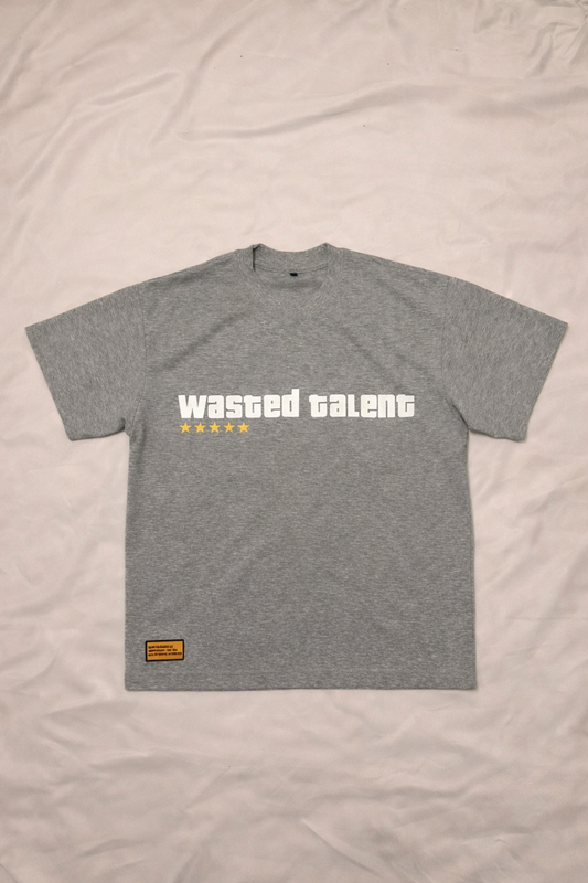 wasted tee athletic grey