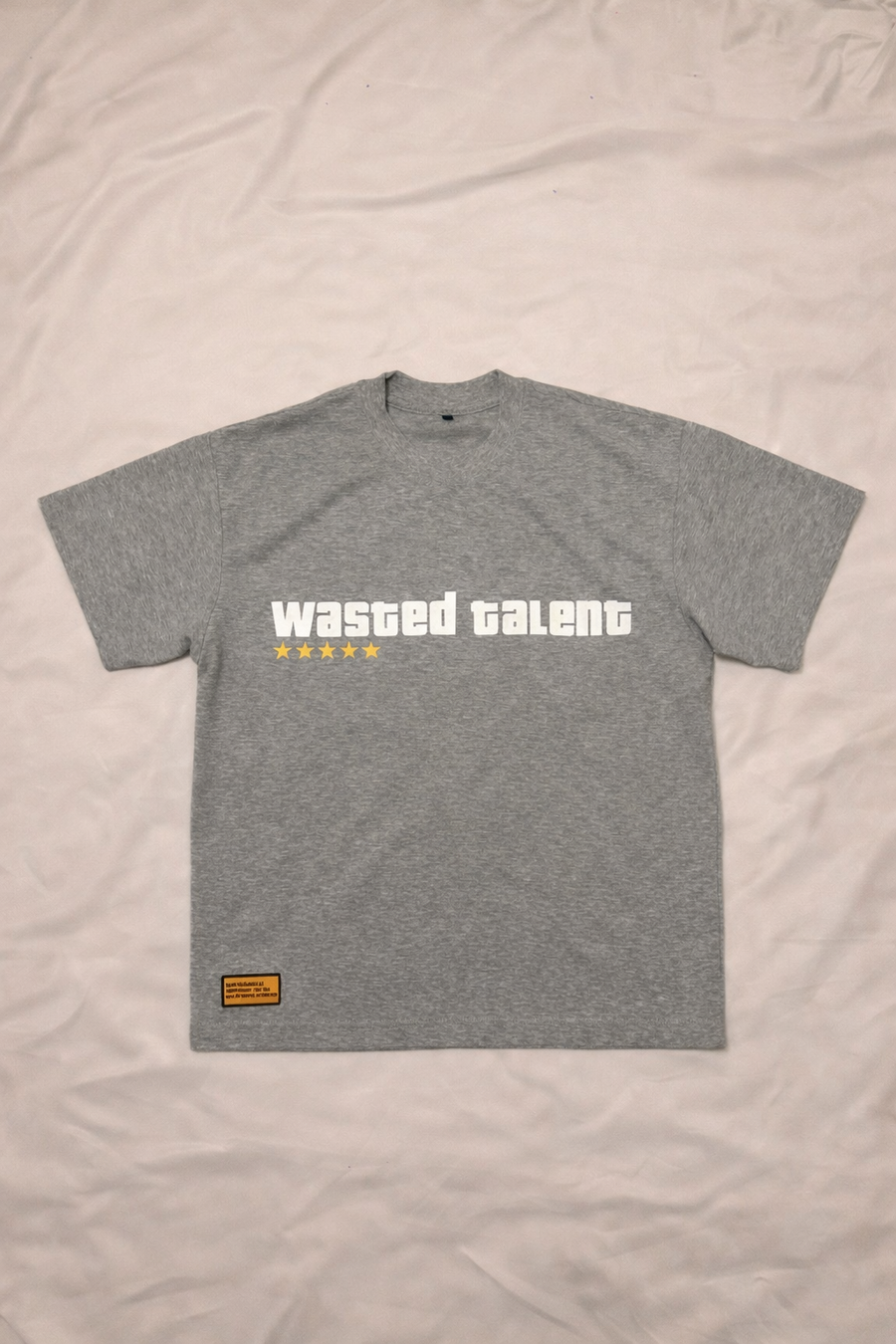 wasted tee athletic grey